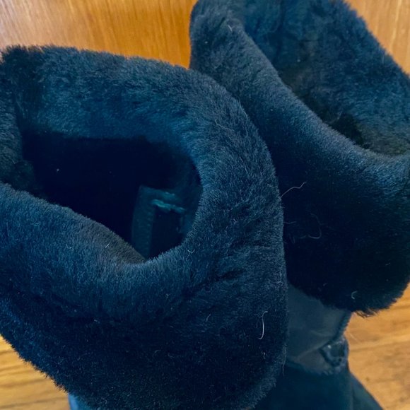UGG Joslyn Wedge Shearling Suede Tall Boots Size 9 - Picture 4 of 7